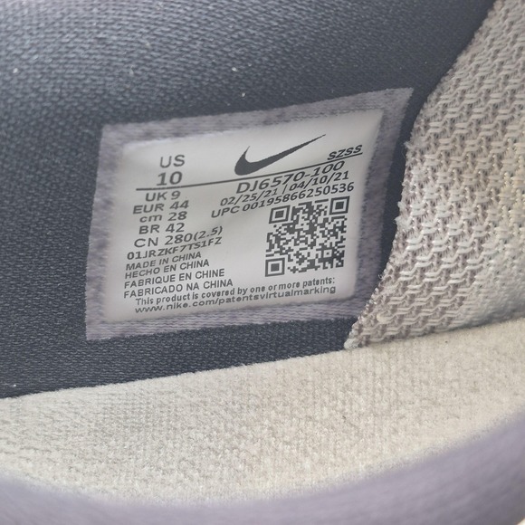 Nike Victory Golf Shoes Mens Size 10 White Black React Spiked Cleats DJ6570-100 - Picture 12 of 13